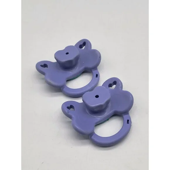Hasbro FurReal Friend Animal Replacement Purple & Teal Pacifier Lot of 2 - Picture 4 of 7